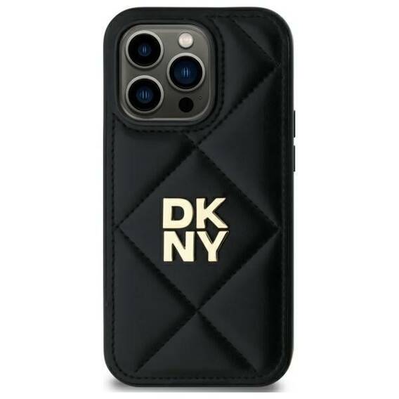 Oryginalne Etui IPHONE 14 DKNY Quilted Stack Logo (DKHCP14SPQDSLK) czarne