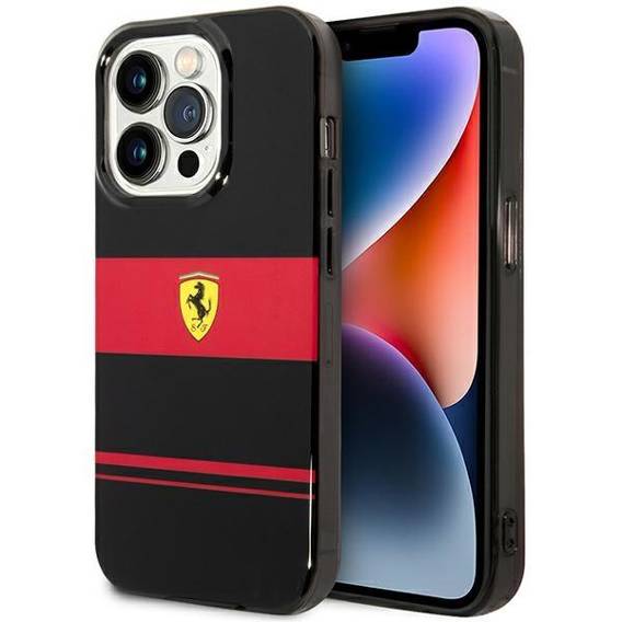 Oryginalne Etui IPHONE 14 PRO Ferrari Hardcase IMD Combi Magsafe (FEHMP14LUCOK) czarne