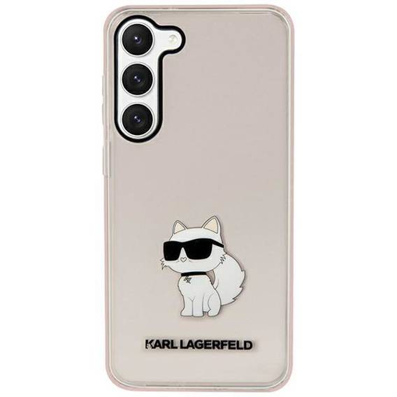 Oryginalne Etui SAMSUNG GALAXY S23 Karl Lagerfeld Hardcase Ikonik Choupette (KLHCS23SHNCHTCP) różowe