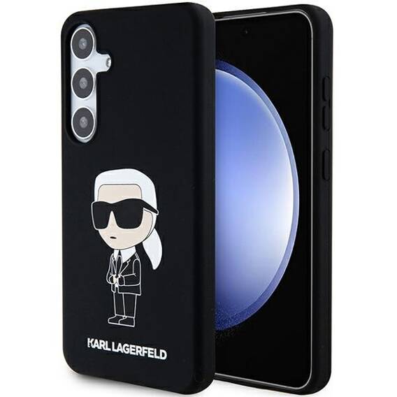 Oryginalne Etui SAMSUNG GALAXY S24 Karl Lagerfeld Hardcase Silicone Ikonik (KLHCS24SSNIKBCK) czarne