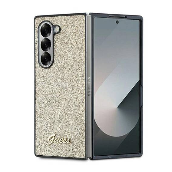 Oryginalne Etui SAMSUNG GALAXY Z FOLD 6 Guess Hardcase 4G Glitter Script (GUHCZFD6HGGSHD) złote