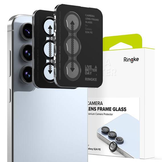 Osłona Aparatu SAMSUNG GALAXY S24 FE Ringke Camera Frame Protector 2-pack czarne