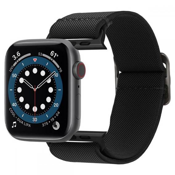 Pasek APPLE WATCH 4 / 5 / 6 / 7 / 8 / 9 / SE / ULTRA 1 / 2 (42 / 44 / 45 / 49 MM) Spigen Fit Lite czarny