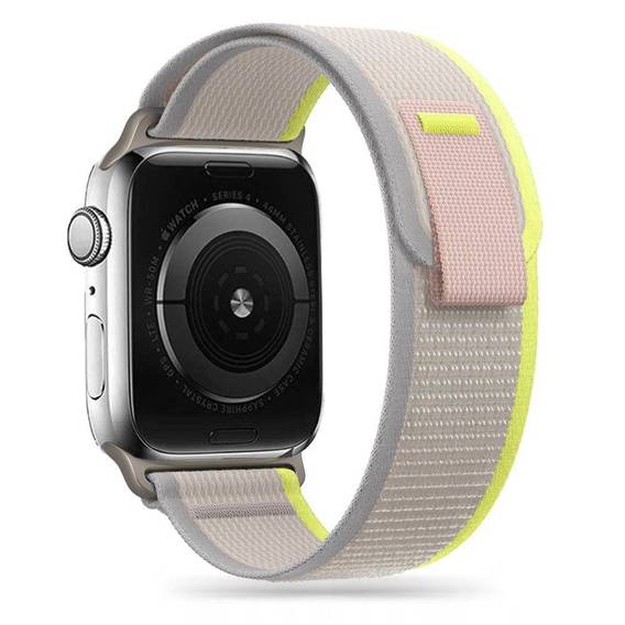 Pasek do APPLE WATCH 4 / 5 / 6 / 7 / 8 / SE / ULTRA (42 / 44 / 45 / 49 MM) Tech-Protect Nylon beżowe