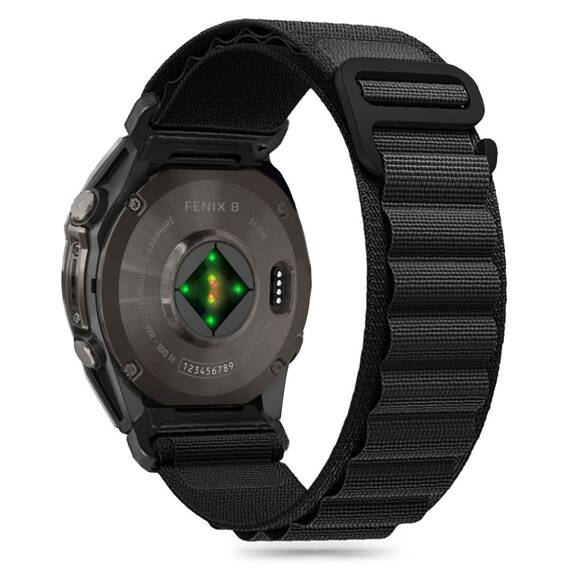 Pasek do GARMIN FENIX 5 / 6 / 6 PRO / 7 / 8 / E (47MM) Tech-Protect Nylon Pro czarne