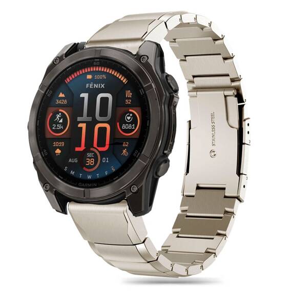 Pasek do GARMIN FENIX 5 / 6 / 6 PRO / 7 / 8 / E (47MM) Tech-Protect Steelband Titanium