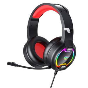 Słuchawki Gamingowe Havit GAMENOTE H2233D RGB czarno-czerwone