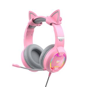 Słuchawki Gamingowe Havit GAMENOTE H2233d RGB różowe