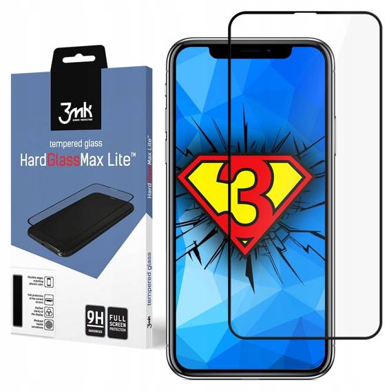 Szkło Hartowane 5D IPHONE 11 PRO MAX 3mk Hard Glass Max Lite