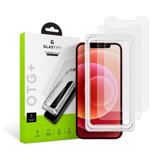 Szkło Hartowane IPHONE 12 PRO Glastify OTG+ 2-Pack