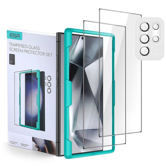 Szkło Hartowane SAMSUNG GALAXY S24 ULTRA ESR Protector Set 2-pack Clear