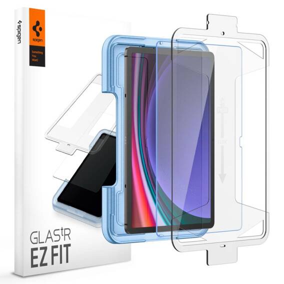 Szkło Hartowane SAMSUNG GALAXY TAB S9+ 12.4 Spigen Glas.tr "Ez Fit" Clear
