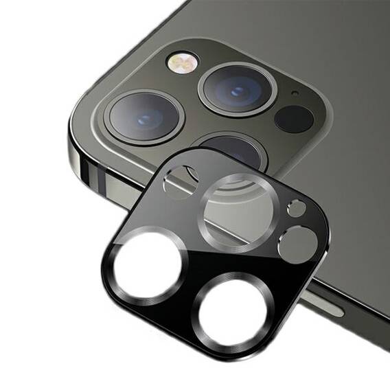 Szkło Hartowane na Aparat IPHONE 12 PRO MAX USAMS Camera Lens Glass (BH707JTT02) czarne