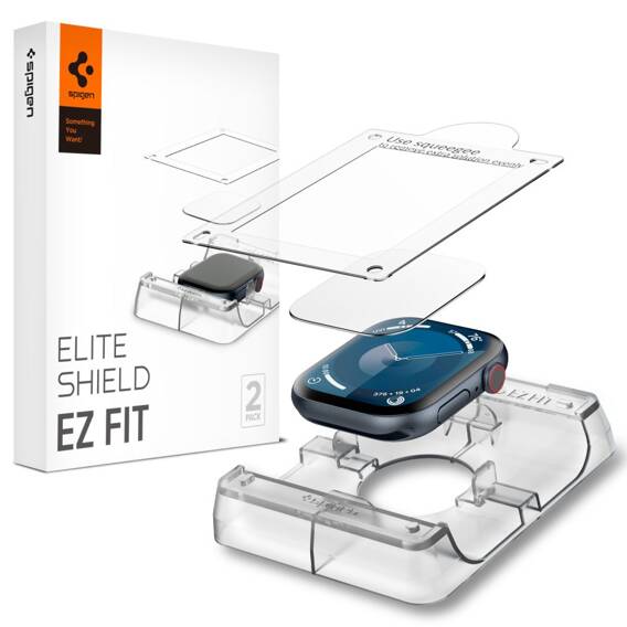 Szkło Hybrydowe APPLE WATCH 10 (42MM) Spigen Elite Shield "Ez Fit" 2-pack Clear