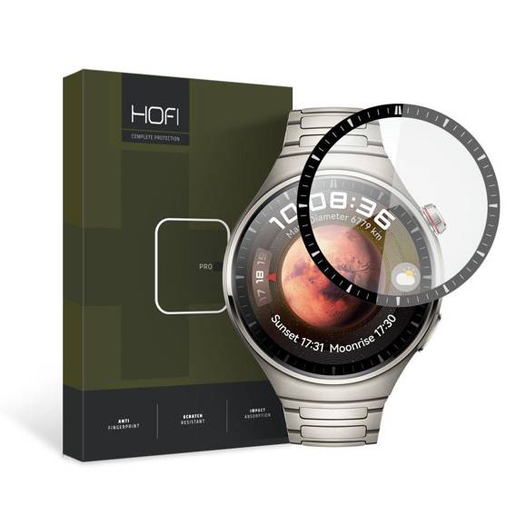 Szkło Hybrydowe HUAWEI WATCH 4 (46MM) HOFI Hybrid Pro+ czarne