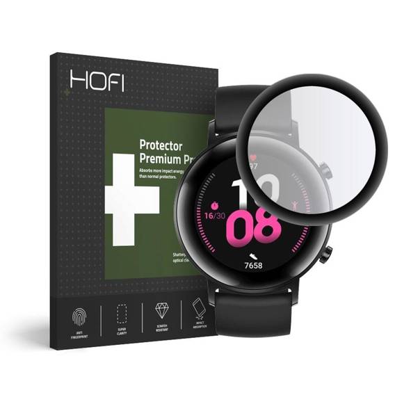 Szkło Hybrydowe HUAWEI WATCH GT 2 42MM HOFI Hybrid Pro+ czarne
