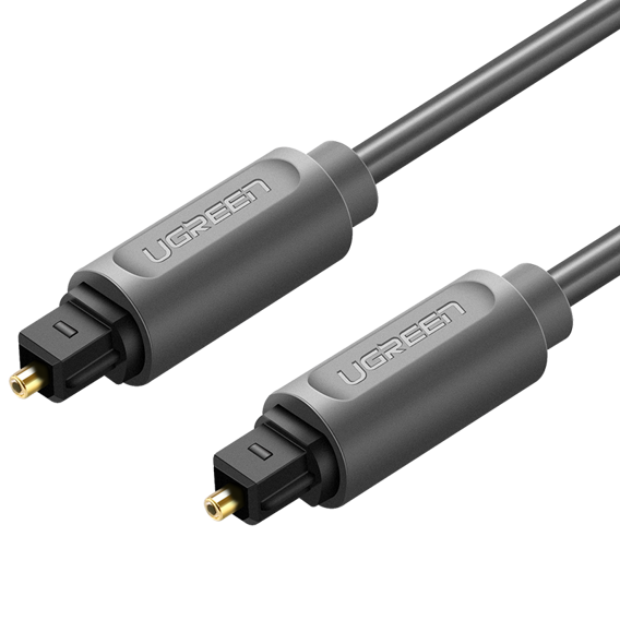 UGREEN AV122 Kabel optyczny Toslink Audio, pozłacany, 1.5m (czarny)