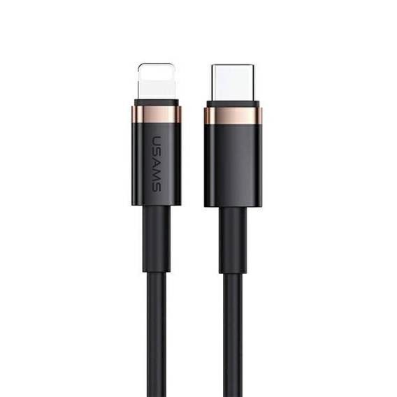 USAMS Kabel U63 USB-C na Lightning 1,2m 20W PD Fast Charge czarny/black SJ484USB01 (US-SJ484)