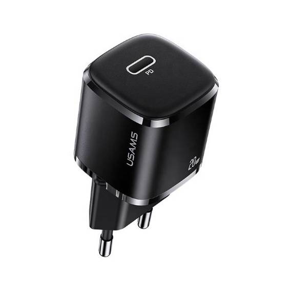 USAMS Ład. siec. 1xUSB-C T36 mini 20W (only head) PD3.0 Fast Charging czarny/black CC124TC01 (US-CC124)