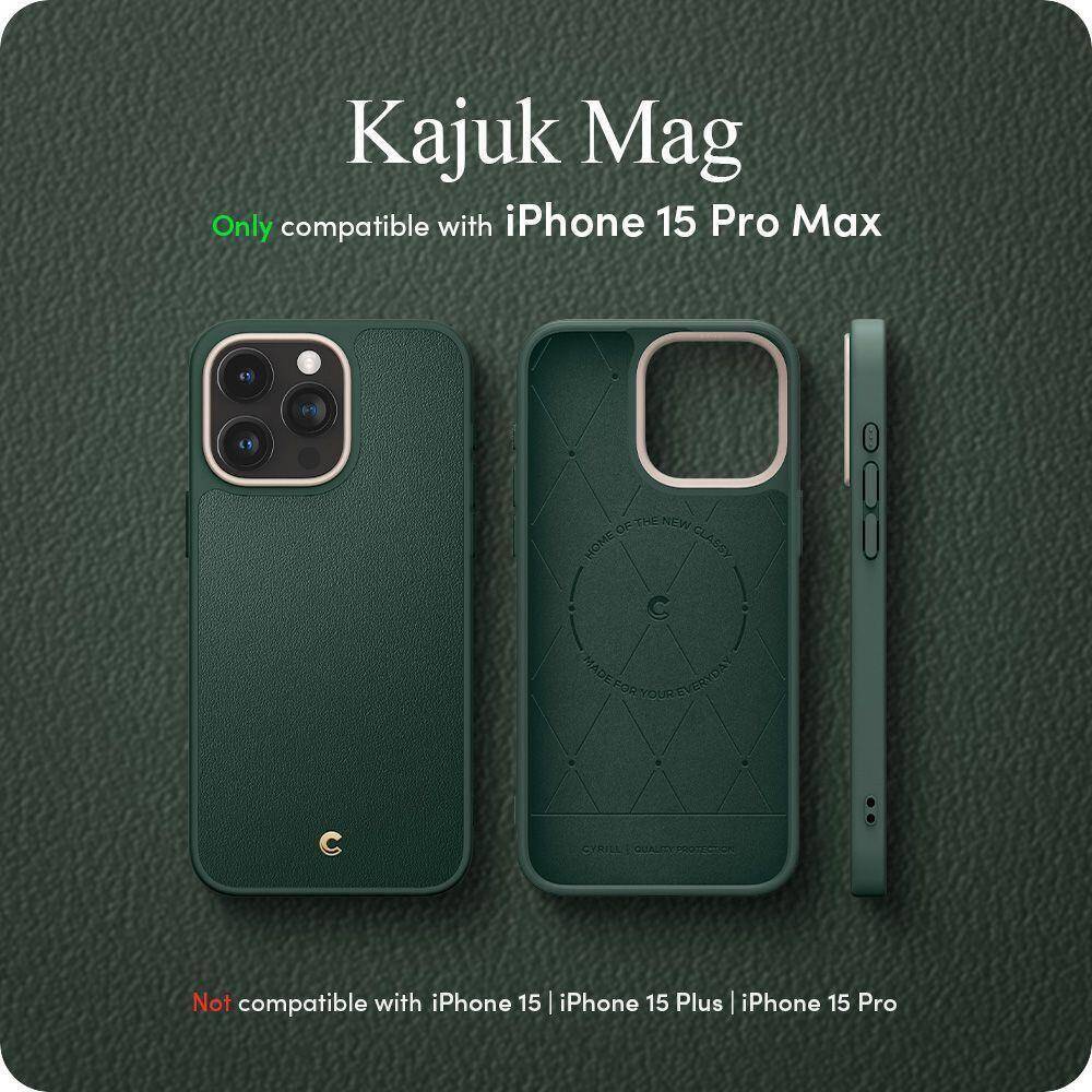 Spigen Cyrill Kajuk Mag Pokrowiec MagSafe do iPhone 15 Pro Max - Beżowy 