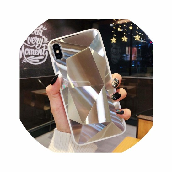 Etui 3D Lustro Mirror Obudowa Diamond Stone SAMSUNG GALAXY S10e białe