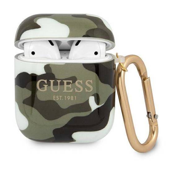 Etui APPLE AIRPODS Guess Camo Collection (GUA2UCAMA) khaki