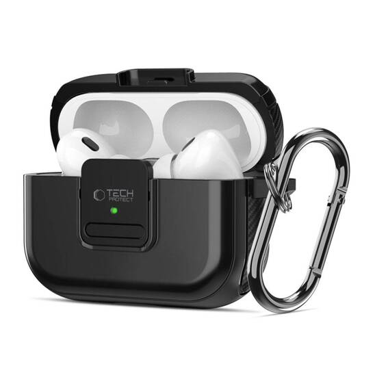 Etui APPLE AIRPODS PRO 1 / 2 Tech-Protect Defender Hook MagSafe czarne