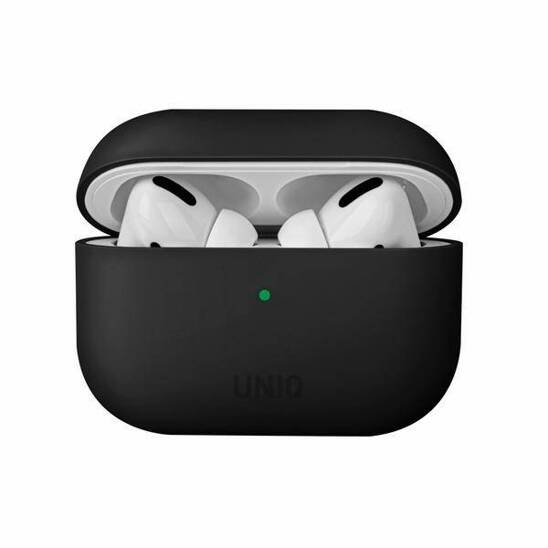 Etui APPLE AIRPODS PRO UNIQ Lino Silicone czarne