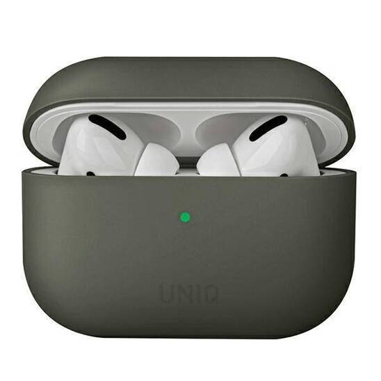 Etui APPLE AIRPODS PRO UNIQ Lino Silicone szare