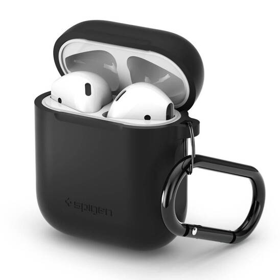 Etui APPLE AIRPODS Spigen Silicone Fit czarne