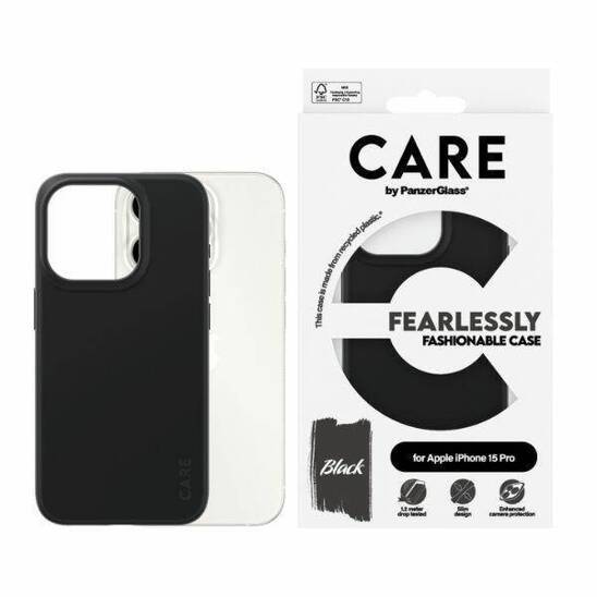 Etui APPLE IPHONE 15 PRO CARE by PanzerGlass Fearlessly Fashionable Case (1430) czarne