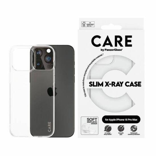 Etui APPLE IPHONE 15 PRO MAX CARE by PanzerGlass Slim X-Ray Case (1436) transparentne