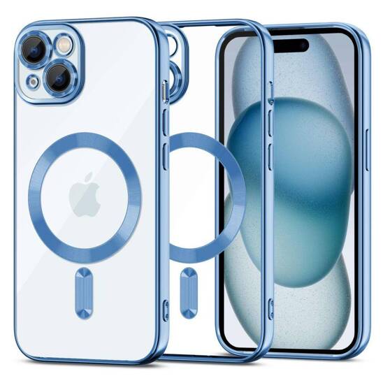 Etui APPLE IPHONE 15 Tech-Protect MagShine jasnoniebieskie