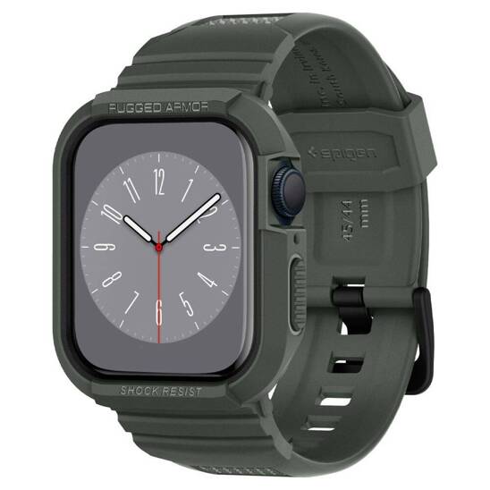 Etui APPLE WATCH 4 / 5 / 6 / 7 / 8 / 9 / SE (44 / 45MM) Spigen Rugged Armor Pro Military Green