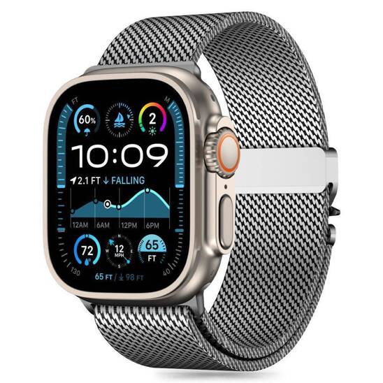 Etui APPLE WATCH 6 / 7 / 8 / 9 / 10 / SE / ULTRA 1 / 2 (44 / 45 / 46 / 49 MM) Tech-Protect Milano srebrne