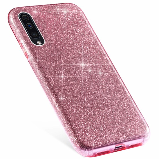 Etui Glitter SAMSUNG GALAXY A50 różowe