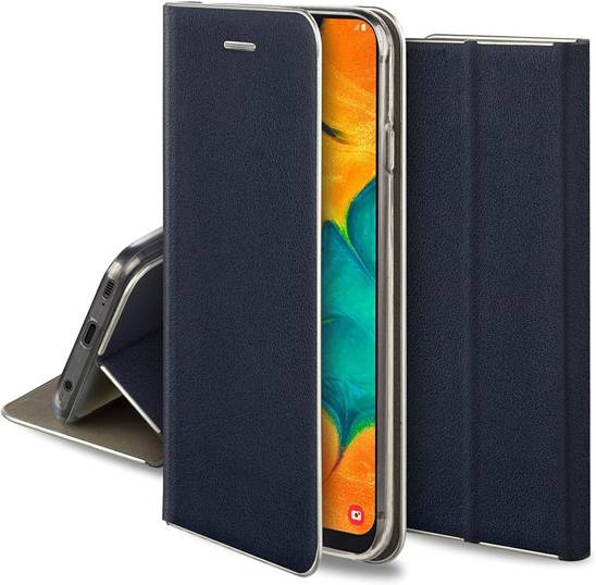 Etui HUAWEI P40 LITE portfel z klapką skóra ekologiczna Flip Venus granatowe