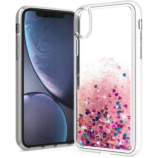 Etui HUAWEI Y5P Liquid Brokat różowe