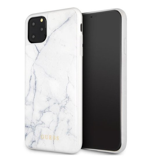 Etui IPHONE 11 PRO MAX Oryginalne Guess GUHCN65HYMAWH białe