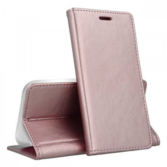 Etui IPHONE 11 Portfel z Klapką Skóra Ekologiczna Kabura Magnet Book jasny róż