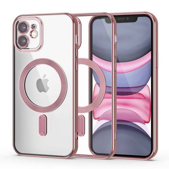 Etui IPHONE 11 Tech-Protect MagShine złoto-różowe