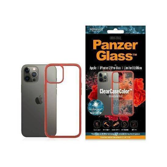 Etui IPHONE 12 PRO MAX PanzerGlass ClearCase Mandarin Red AB