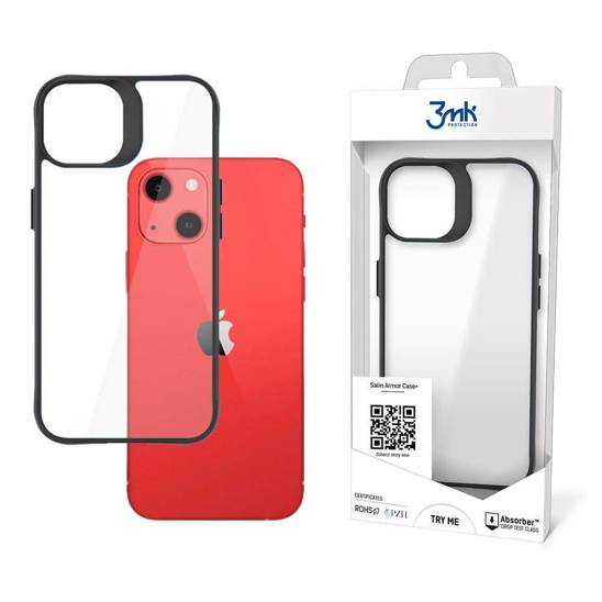 Etui IPHONE 13 3MK Satin Armor Case+ transparentne