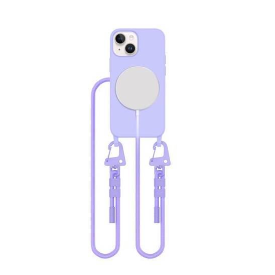 Etui IPHONE 13 MINI Tech-Protect Magnecklace MagSafe lawendowe