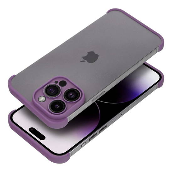 Etui IPHONE 13 PRO MAX Osłona na Krawędzie i Obiektywy fioletowe