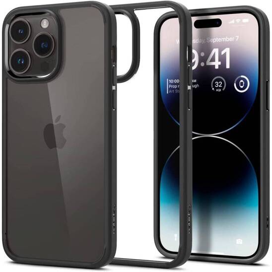 Etui IPHONE 14 PRO MAX Spigen Ultra Hybrid Matte czarne