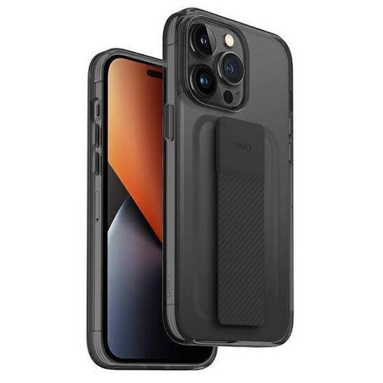 Etui IPHONE 14 PRO UNIQ Heldro Mount szare