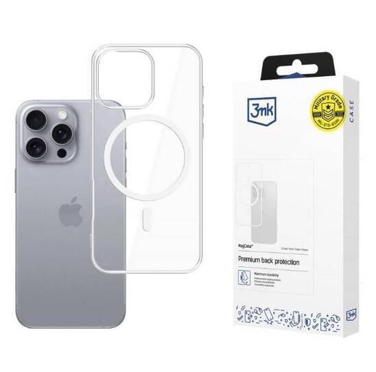 Etui IPHONE 16 PLUS 3mk MagCase transparentne