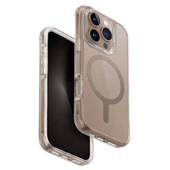 Etui IPHONE 16 PRO MAX UNIQ Combat Magclick Charging Taupe złote