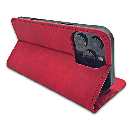 Etui MOTOROLA MOTO E14 / G24 / G04 / G04S Smart Suede czerwone